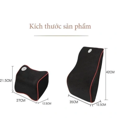 Gối Tựa Đầu Ô Tô Cao Su Non Cao Cấp - Siêu Đàn Hồi, Chống Đau Mỏi, Giá ưu đãi 59.000đ