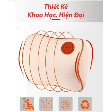 Gối Tựa Đầu Ô Tô Cao Su Non Cao Cấp - Siêu Đàn Hồi, Chống Đau Mỏi, Giá ưu đãi 59.000đ