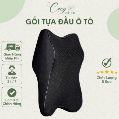 Gối Tựa Đầu Ô Tô Cao Su Non Dài To, Tựa Cổ & Lưng, Ghế Xe Hơi Văn Phòng 99k