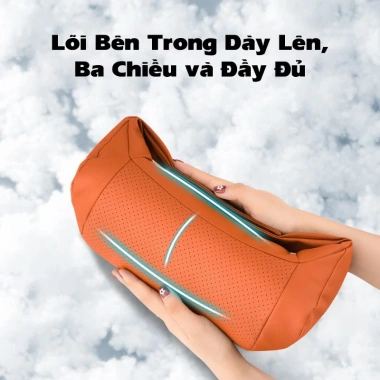 Gối Tựa Đầu Ô Tô Da Cao Cấp Lõi Bông Mềm Mại Lái Thoải Mái, Tập Trung, Giá 169.990₫