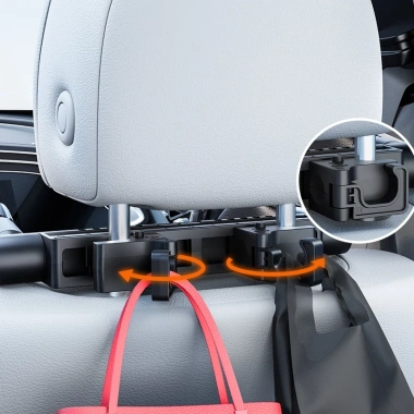 Gối tựa đầu ô tô đa năng 360° điều chỉnh, đệm ghế, móc xe, giá đỡ điện thoại, hỗ trợ ngủ trẻ em – 459.000đ