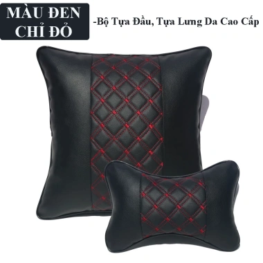 Gối Tựa Đầu Ô Tô Da Nappa Cao Cấp - Chống Đau Cổ Vai Gáy Khi Lái Xe T08 3