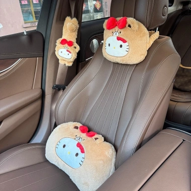 Gối Tựa Đầu Ô Tô Hello Kitty Cao Cấp - Giảm Đau Cổ Vai, Mỏi Gáy, Giá 113.000 VND