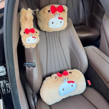 Gối Tựa Đầu Ô Tô Hello Kitty Cao Cấp - Giảm Đau Cổ Vai, Mỏi Gáy, Giá 113.000 VND