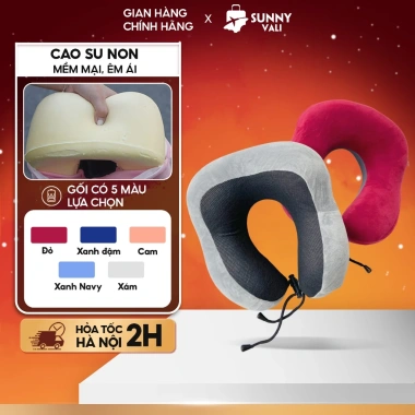 Gối tựa đầu ô tô SUNNY GC01 cao su non – Thoải mái du lịch, văn phòng, 90.000đ
