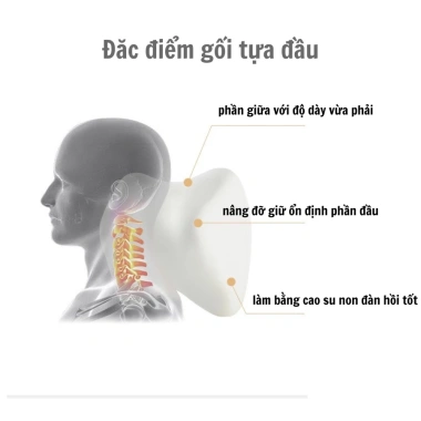 Gối tựa đầu ô tô và tựa lưng cao su non mềm mại - Giá 119.000đ, giảm 26%