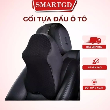 Gối Tựa Đầu Ô Tô & Vai Gáy Mới - Da Thoáng Khí, Cao Su Non Nguyên Khối, Êm Ái 99.000 VND