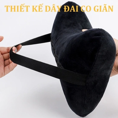 Gối tựa đầu ô tô vải nhung cao cấp hỗ trợ cổ giảm đau mỏi giá ưu đãi 56.000 VND