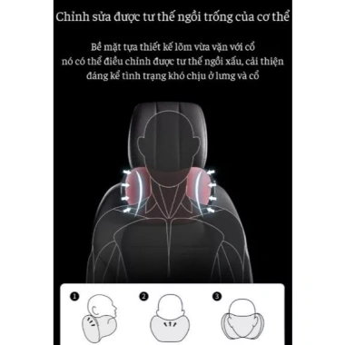 Gối tựa đầu và lưng công thái học Awesome - Thiết kế thoải mái, hỗ trợ cổ, giá 50.000₫