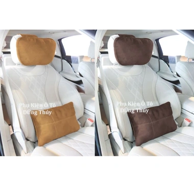Gối Tựa Đầu và Lưng Ô Tô Da Lộn Maybach Siêu Sang - Siêu Mềm, Chống Đau Vai Gáy, Giá 108.000 VND Mã T06 4 Gối Tựa Đầu và Lưng Ô Tô Da Lộn Maybach Siêu Sang - Siêu Mềm, Chống Đau Vai Gáy, Giá 108.000 VND Mã T06 4
