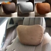 Gối Tựa Đầu và Lưng Ô Tô Da Lộn Mec cao cấp - Chống đau cổ, lưng, vai gáy - 55.000 VND