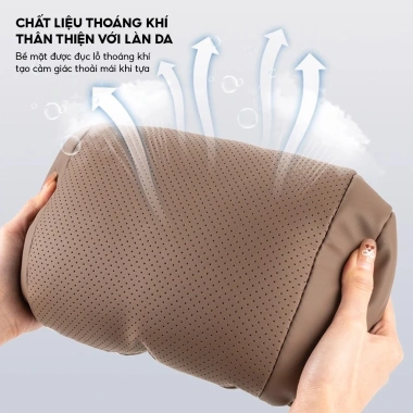 Gối Tựa Đầu và Lưng Ô Tô Da Nappa Cao Cấp - Giảm Đau Cổ, Thắt Lưng, Giá 118.000₫
