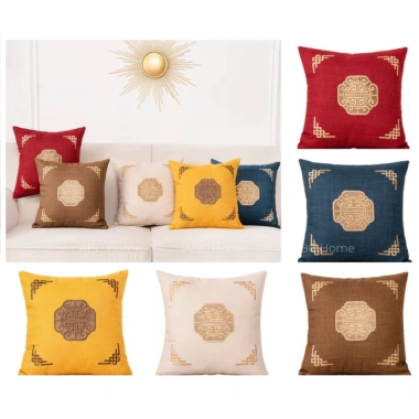 Gối tựa ghế Sofa thêu 45x45cm kèm ruột - Siêu mềm, giá chỉ 49.000 VND