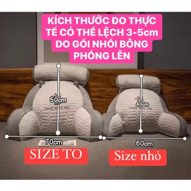 Gối tựa giường đệm lót sofa, nệm ngồi dựa lưng chơi game - Giá 259.000₫