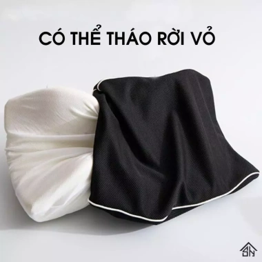 Gối tựa lưng cao su non Anhvu Office - Đệm lưng giảm đau, hỗ trợ ghế văn phòng, 165k
