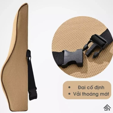 Gối tựa lưng cao su non Anhvu Office - Đệm lưng giảm đau, hỗ trợ ghế văn phòng, 165k