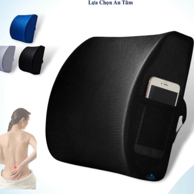 Gối tựa lưng cao su non cho ghế văn phòng - Đai cài, đa màu, giá chỉ 209.150₫