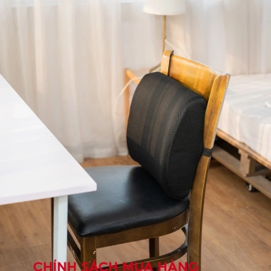Gối tựa lưng cao su non EMA cho văn phòng và ô tô - Giảm đau thắt lưng, thư giãn, chỉ 158.000₫