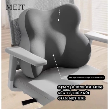 Gối tựa lưng công thái học MEIT thoáng khí giảm ê mỏi, tránh gù lưng cho dân văn phòng