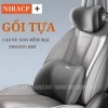 Gối tựa lưng & đầu cao su mềm, hỗ trợ cột sống giảm đau mỏi cho ghế ô tô, văn phòng
