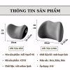 Gối tựa lưng & đầu cao su mềm, hỗ trợ cột sống giảm đau mỏi cho ghế ô tô, văn phòng 3