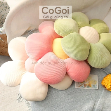 Gối tựa lưng, gối đệm ngồi hình bông hoa 6 lá - Nhung mềm cao cấp, đa kích cỡ, chỉ 78.000₫ 2