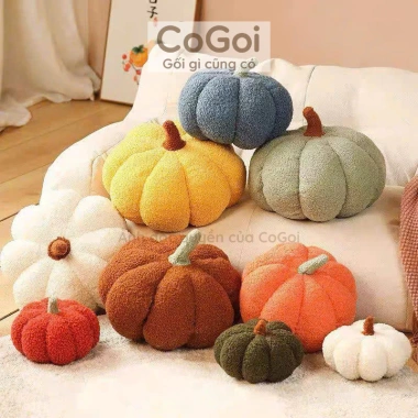 Gối tựa lưng hình bí ngô 30x30x20cm - Đệm sofa trang trí giá ưu đãi 121.000₫
