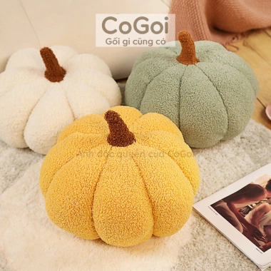 Gối tựa lưng hình bí ngô 30x30x20cm - Đệm sofa trang trí giá ưu đãi 121.000₫