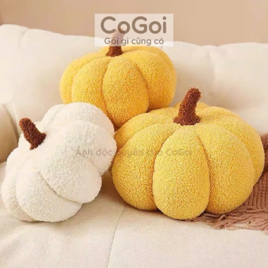 Gối tựa lưng hình bí ngô 30x30x20cm - Đệm sofa trang trí giá ưu đãi 121.000₫