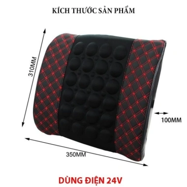 Gối tựa lưng massage ô tô 12V/24V - Giảm đau, thư giãn lưng vai gáy, chỉ 200.000₫ 11 Gối tựa lưng massage ô tô 12V/24V - Giảm đau, thư giãn lưng vai gáy, chỉ 200.000₫ 11