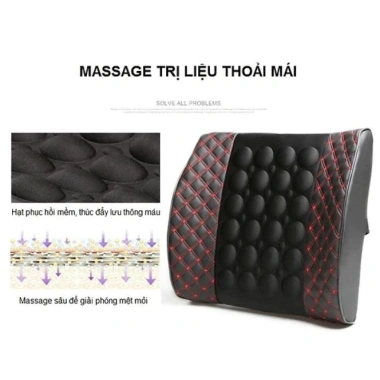 Gối tựa lưng massage rung 12V bọc da giảm đau lưng ô tô - Giá ưu đãi 163,000₫ 8 Gối tựa lưng massage rung 12V bọc da giảm đau lưng ô tô - Giá ưu đãi 163,000₫ 8