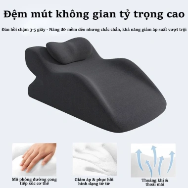 Gối tựa lưng Memory Foam ergonomic giảm áp lực cổ, thắt lưng, nâng hông - 379.000₫ 2