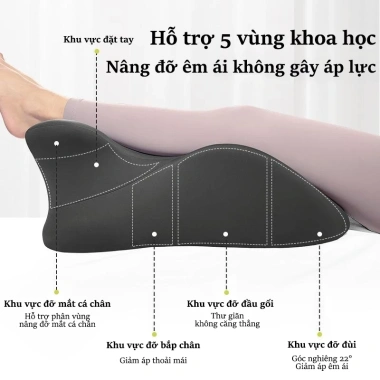 Gối tựa lưng Memory Foam ergonomic giảm áp lực cổ, thắt lưng, nâng hông - 379.000₫ 3