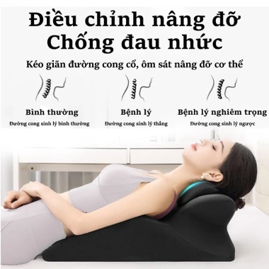 Gối tựa lưng Memory Foam ergonomic giảm áp lực cổ, thắt lưng, nâng hông - 379.000₫ 4