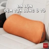 Gối tựa lưng ô tô cao cấp cao su non - Hỗ trợ thắt lưng, giảm đau mỏi, đệm lót ghế chắc chắn