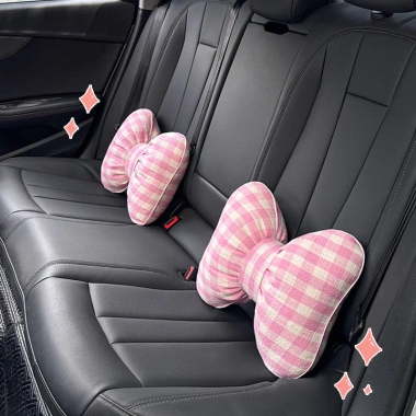 Gối tựa lưng ô tô Car Seat Cushion Đệm lưng Đa mùa Universal – Mẫu caro nơ, giảm còn 142k 7