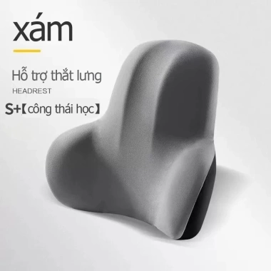 Gối tựa lưng QPENZ êm, giảm ê mỏi, đàn hồi tốt cho ghế văn phòng, sofa, ô tô - 139.000₫