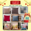 Gối tựa lưng sofa nhung cao cấp, vỏ thô gai sang trọng, giảm giá 49.000 VND 2