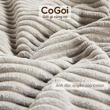 Gối tựa lưng sofa nhung tăm vuông 45x45 50x50 sang chảnh châu Âu giá 77.000 VND