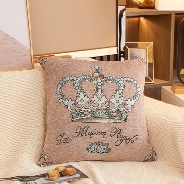 Gối tựa lưng sofa vuông 45x45 cm vải nỉ nhung thêu vương miện - Gối ôm văn phòng decor giá 13.900đ 3 Gối tựa lưng sofa vuông 45x45 cm vải nỉ nhung thêu vương miện - Gối ôm văn phòng decor giá 13.900đ 3