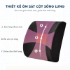 Gối tựa lưng văn phòng cao su non - Nâng đỡ giảm đau lưng ngồi lâu tháo rời giặt sạch 2