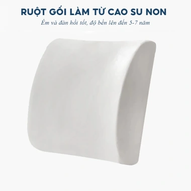 Gối tựa lưng văn phòng cao su non - Nâng đỡ giảm đau lưng ngồi lâu tháo rời giặt sạch 5 Gối tựa lưng văn phòng cao su non - Nâng đỡ giảm đau lưng ngồi lâu tháo rời giặt sạch 5
