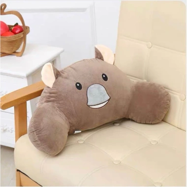 Gối Tựa Lưng Văn Phòng Hình Thú - Lông Xoắn Mềm Mịn Giảm Đau Mỏi Lưng, Giá 84.000 VND