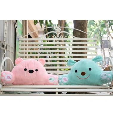 Gối tựa lưng Văn phòng - Ô tô, thư giãn tránh đau mỏi, hình thú đáng yêu cho bé, chỉ 45.000 VND - Minhanhshop
