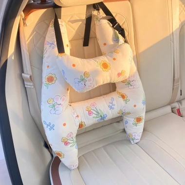 Gối Tựa Ngủ Ô Tô Tirepro Chống Ngủ Gật, vải kate, ruột cotton - Giá 100.000₫