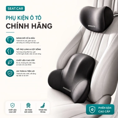 Gối tựa ô tô cao su non mềm mại - Giá chỉ 35.000đ, giảm tới 8.750đ, hỗ trợ thoải mái khi lái
