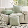 Gối tựa sofa 45x45cm họa tiết độc đáo màu be xanh lá - Sang trọng, chỉ 137k