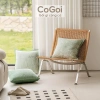 Gối tựa sofa 45x45cm họa tiết độc đáo màu be xanh lá - Sang trọng, chỉ 137k 4