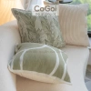 Gối tựa sofa 45x45cm họa tiết độc đáo màu be xanh lá - Sang trọng, chỉ 137k 5