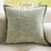 Gối tựa sofa 45x45cm họa tiết độc đáo màu be xanh lá - Sang trọng, chỉ 137k 7